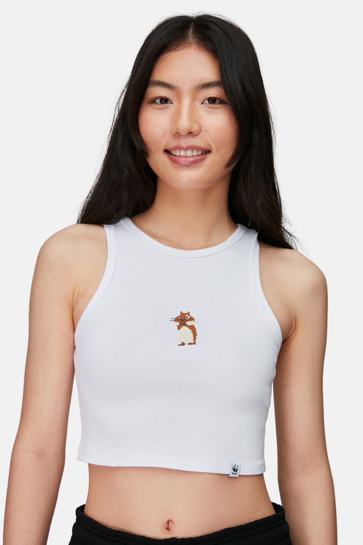 Reflect Studio // Frauen Tank Top // Eichhörnchen // Weiß