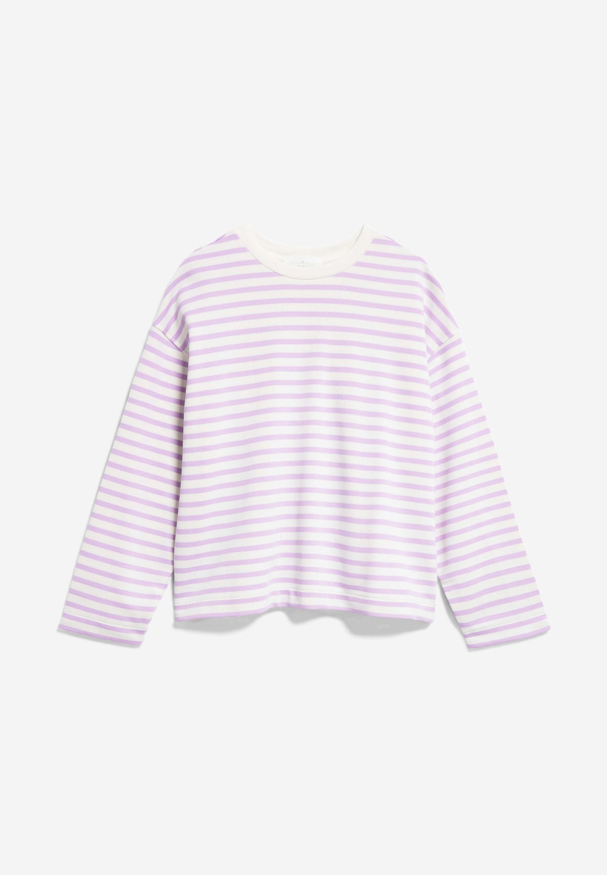 Armed Angels // FRANKAA MAARLEN STRIPE Sweatshirt Woman // Lavender light-undyed