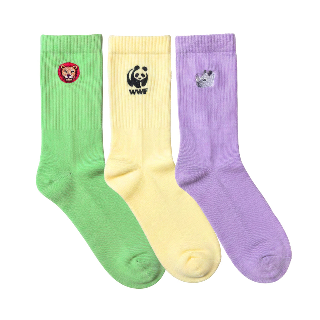 Socken mit Tierstick im 3er Set