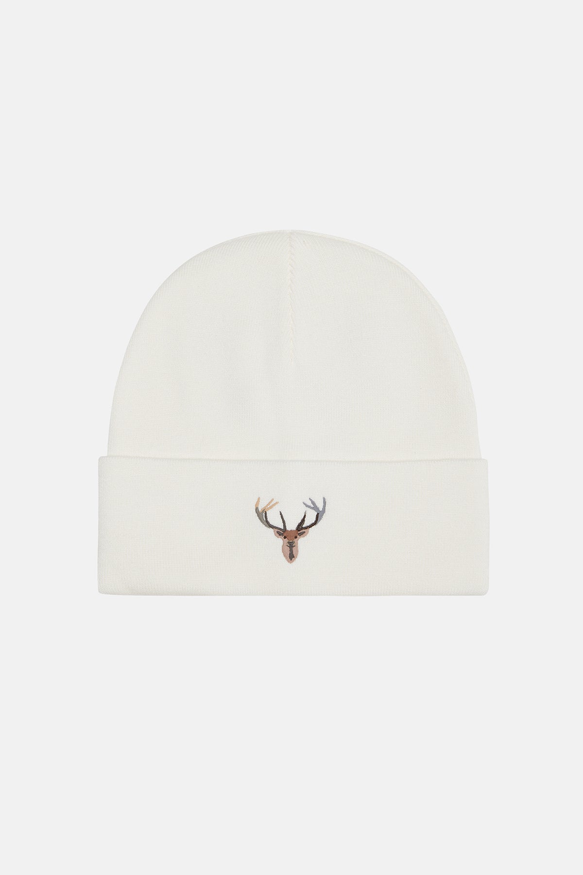 Reflect Studio // Beanie // Hirsch // Weiß