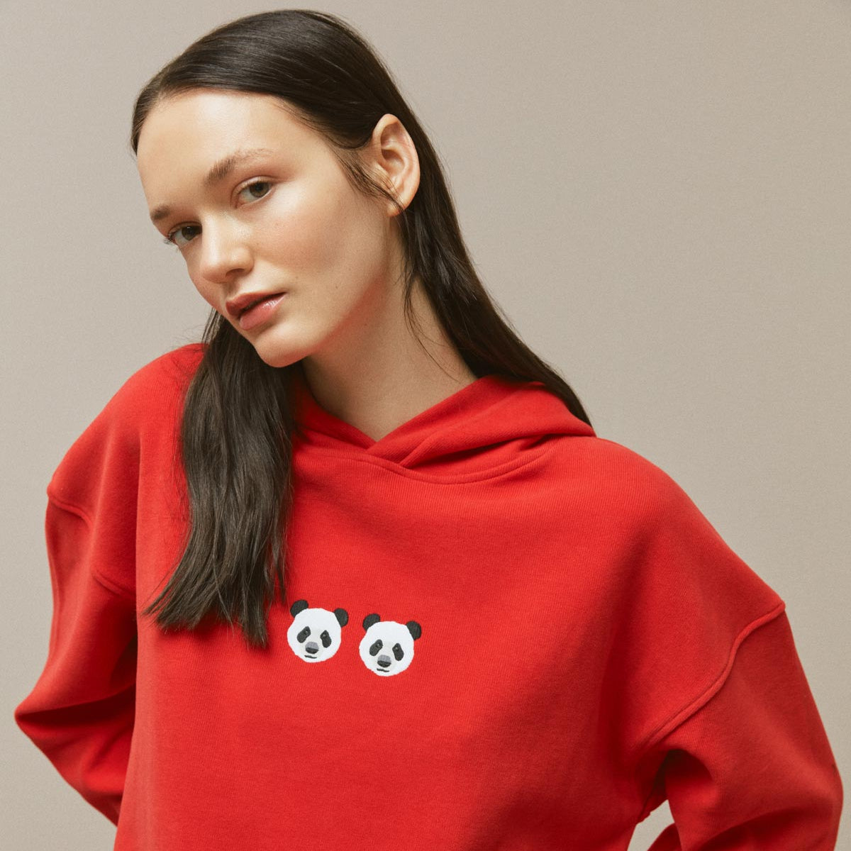 Unisex Hoodie // Chi Chi Panda // Rot