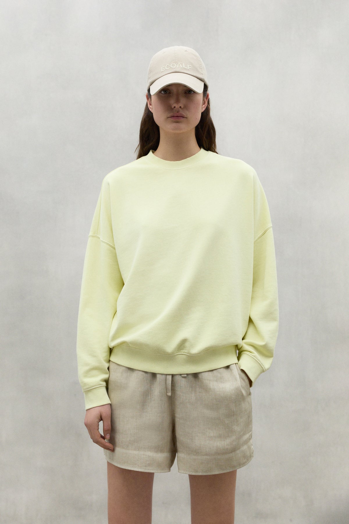 Ecoalf // Bogenalf Sweatshirt Woman // Soft Lime