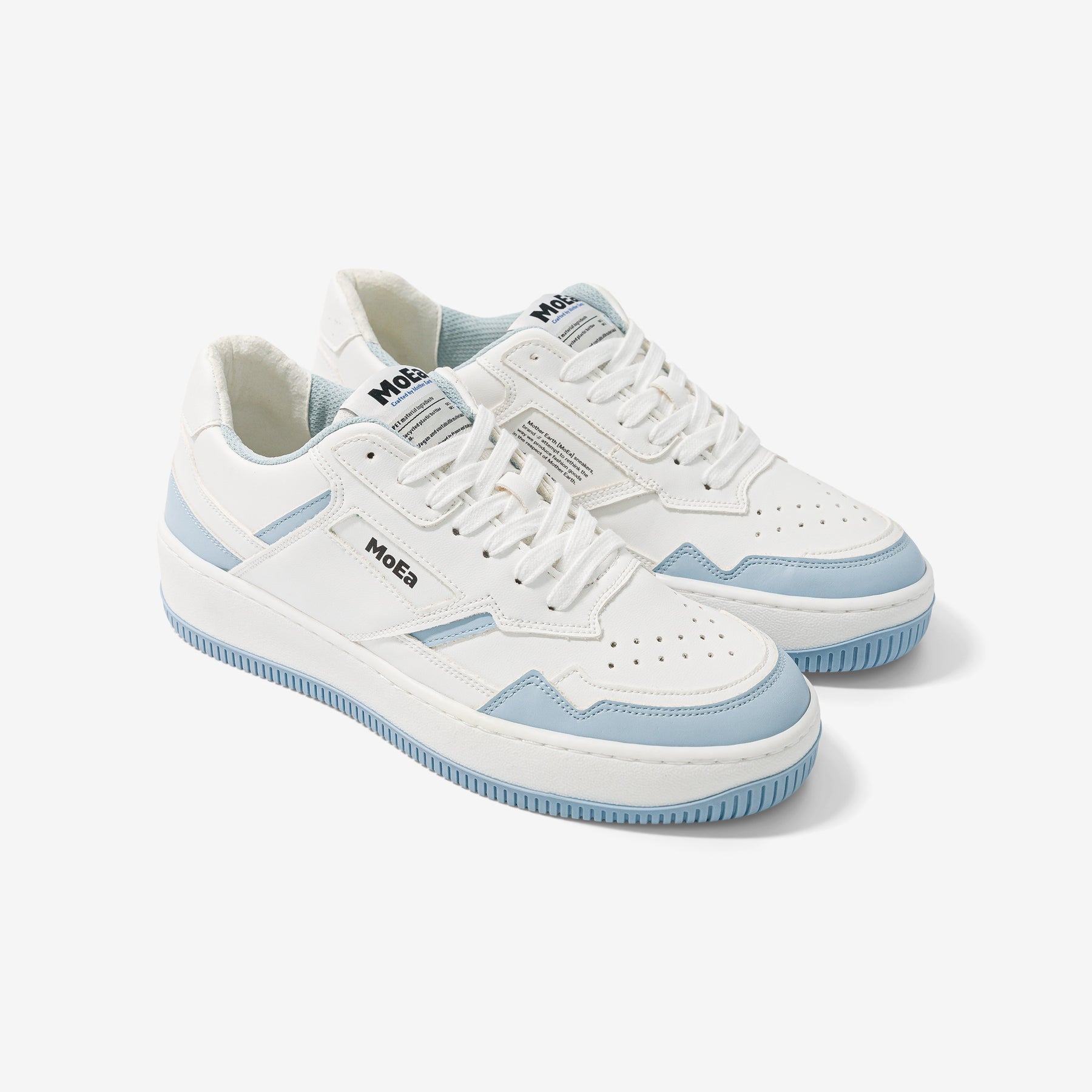 MoEa // Sneaker // Gen1 White & Sky Blue