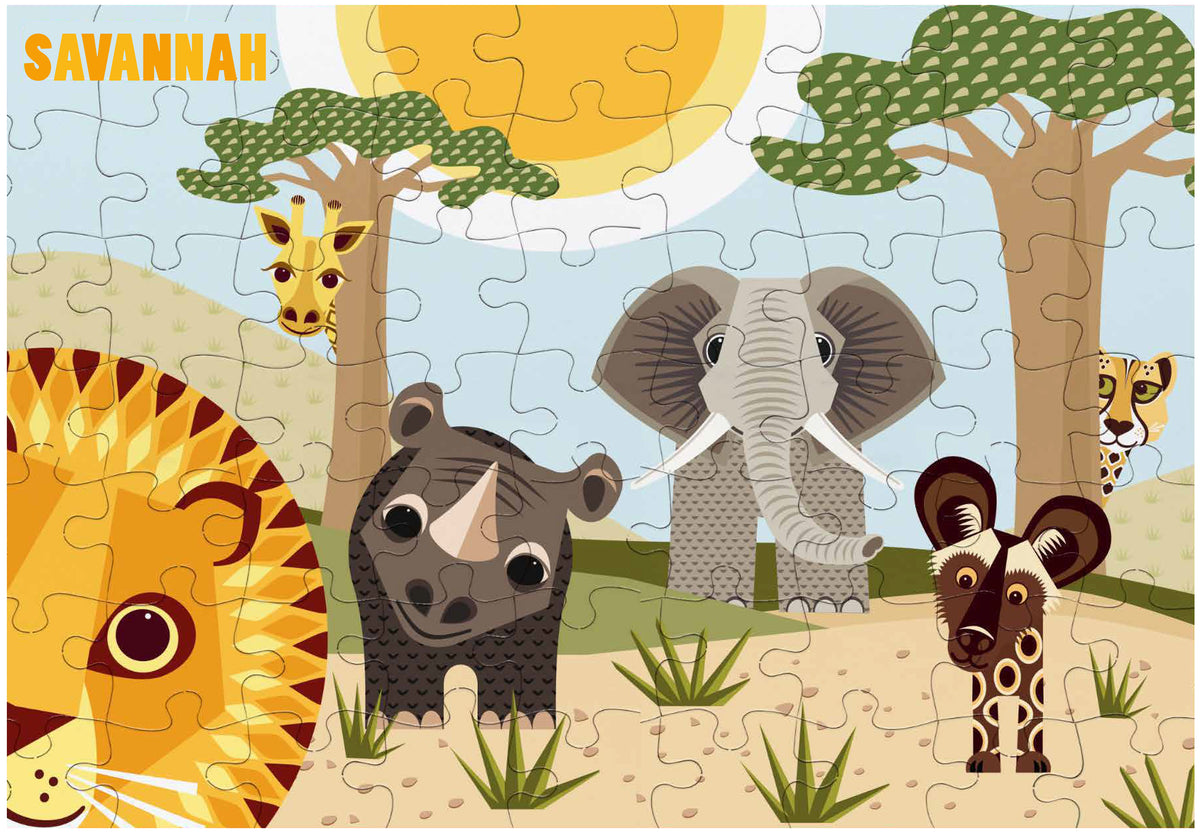 Coq en Pate // Puzzle // Savanne // 70 Teile
