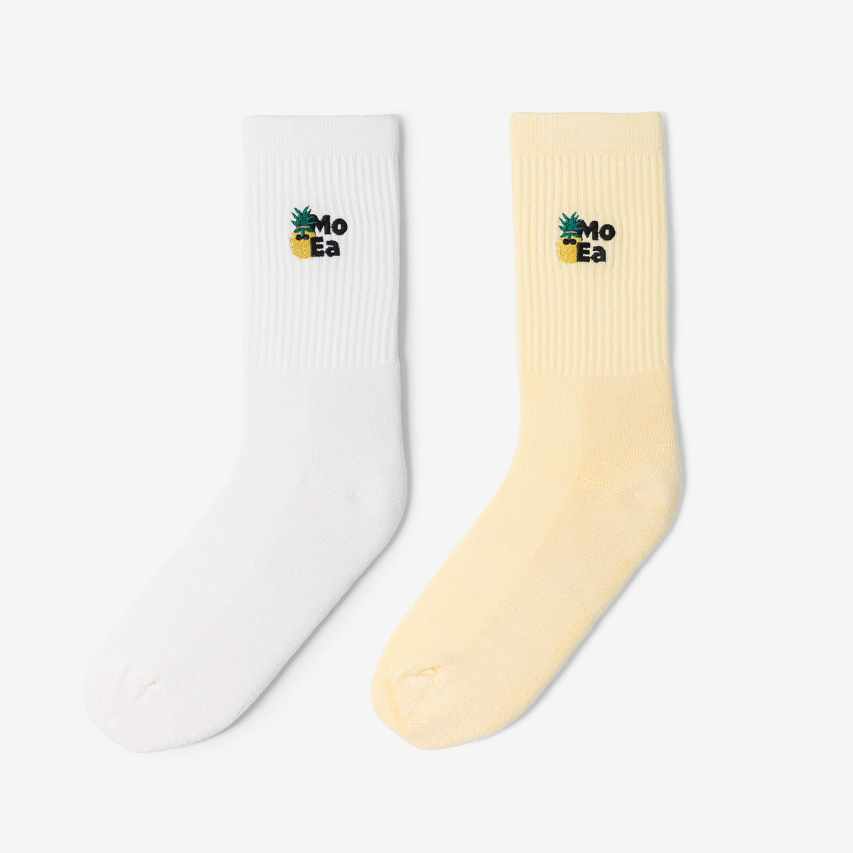 MoEa Socken // Ananas // Gelb & Weiß
