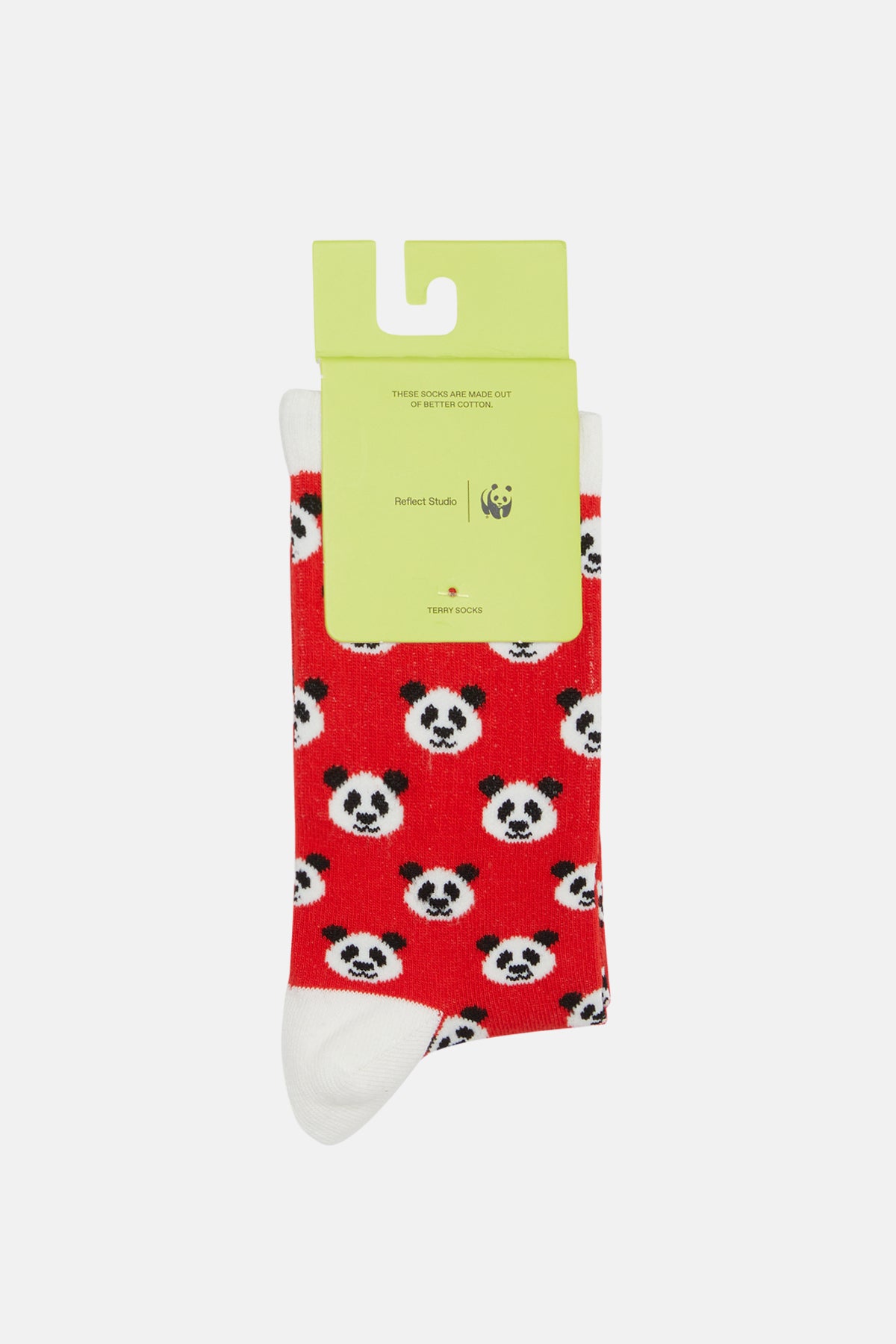 Reflect Studio // Socken // Panda-Muster // Rot