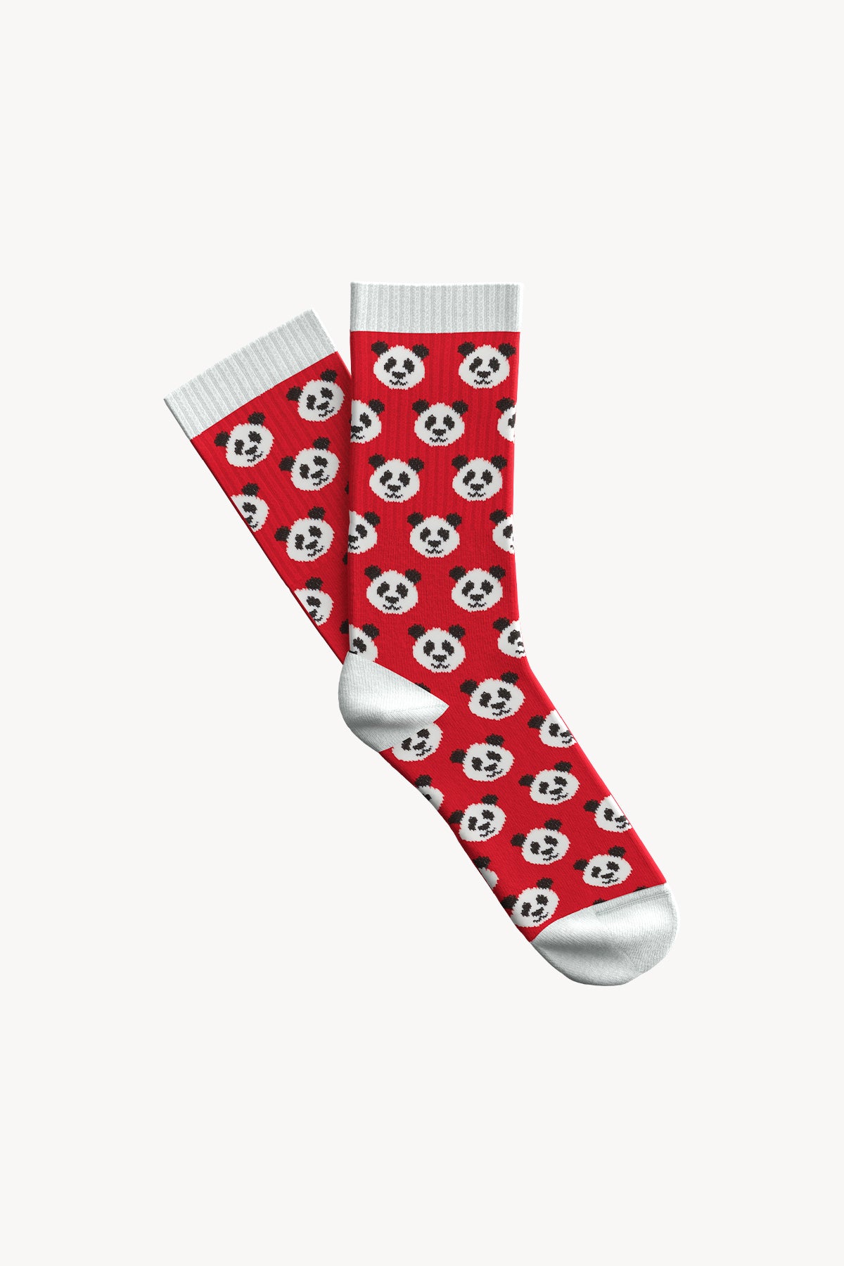 Reflect Studio // Socken // Panda-Muster // Rot