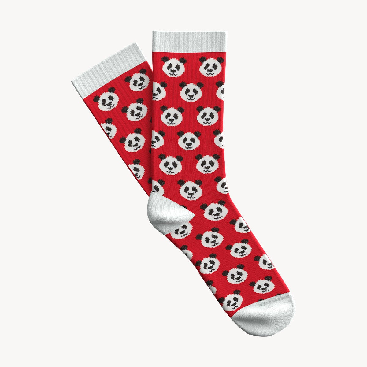Reflect Studio // Socken // Panda-Muster // Rot