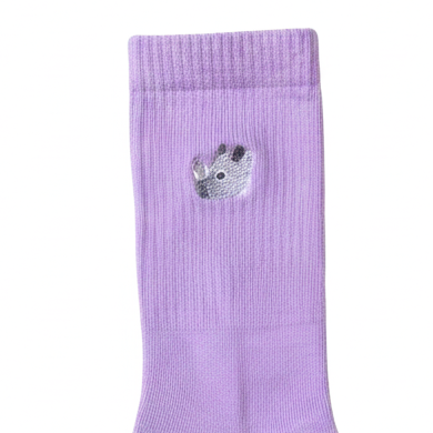 Socken // Nashorn // fliederfarben