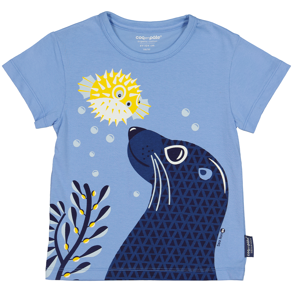 Coq en Pate // Kinder T-Shirt // Seelöwe // Blau