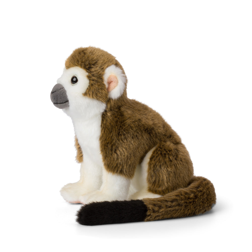 WWF Plüschtier // Totenkopfäffchen // Braun & Weiß // 23 cm