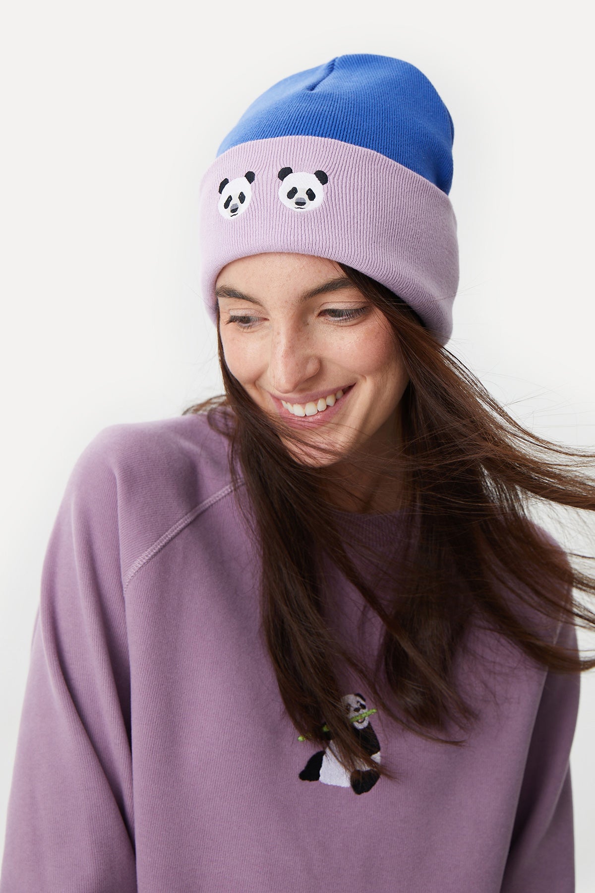 Reflect Studio // Beanie // Panda // Flieder & Blau