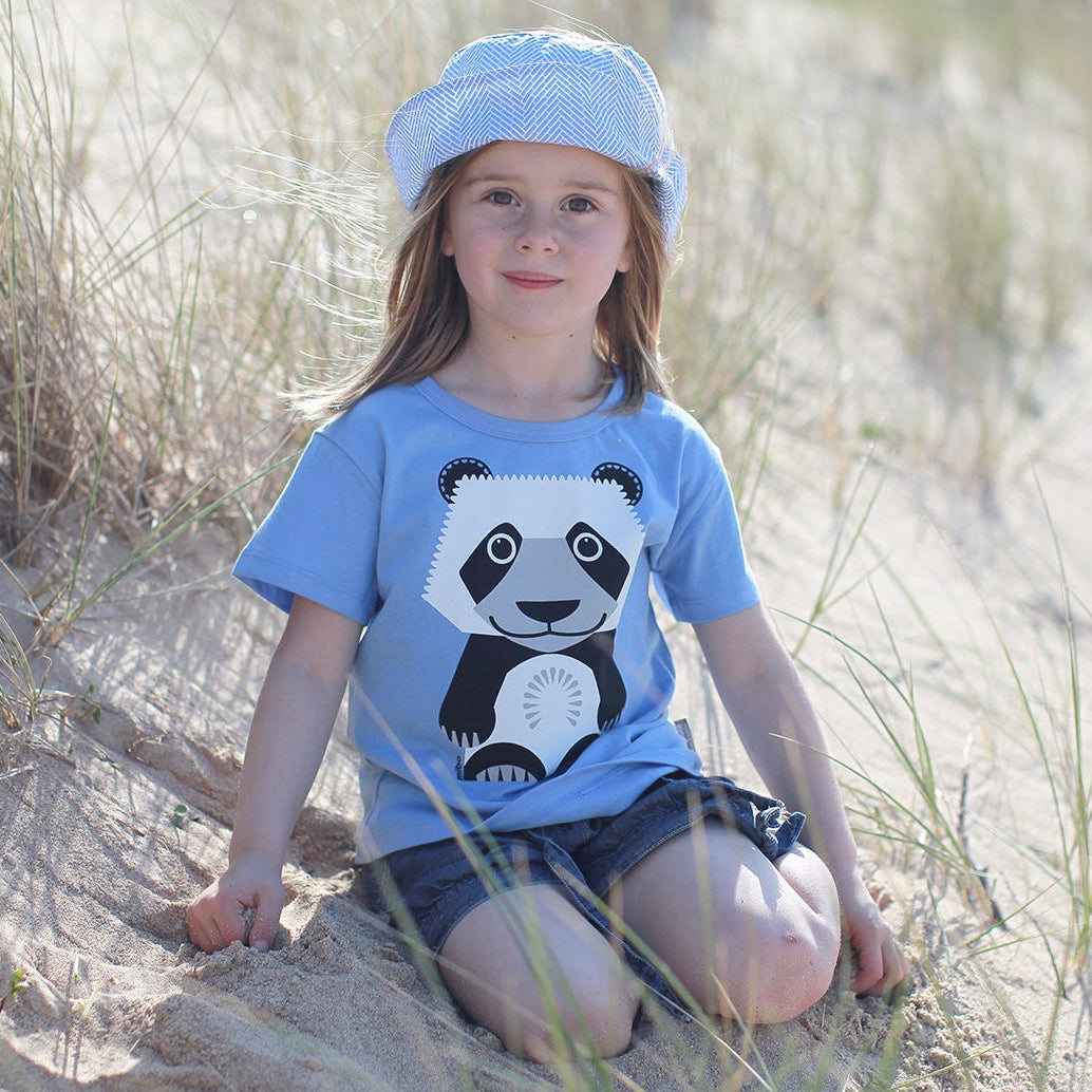Coq en Pate // Kinder T-Shirt // Panda // violett
