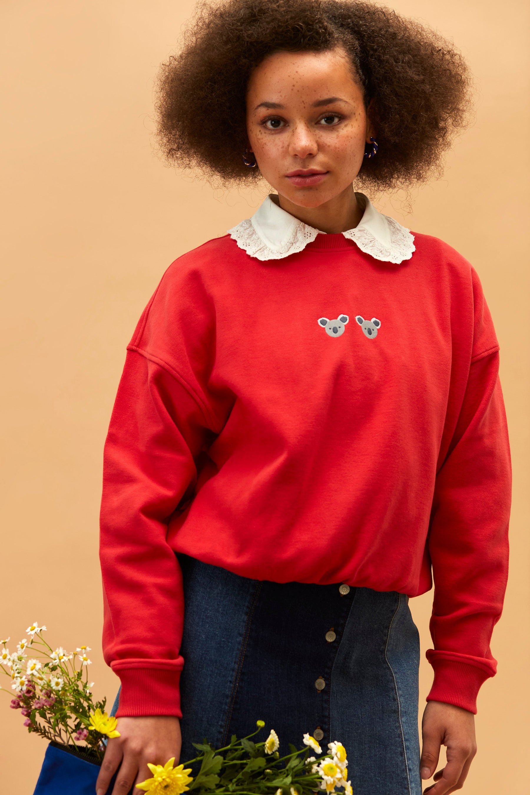 Unisex Sweatshirt // Koalas // Rot