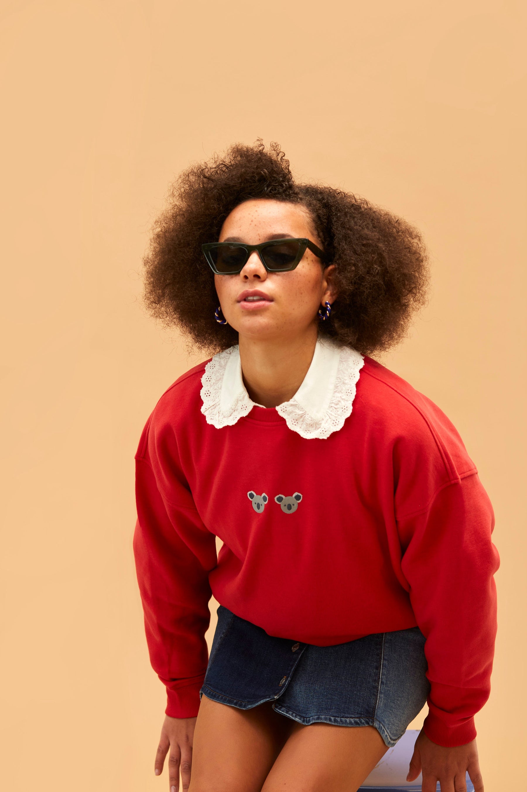 Unisex Sweatshirt // Koalas // Rot