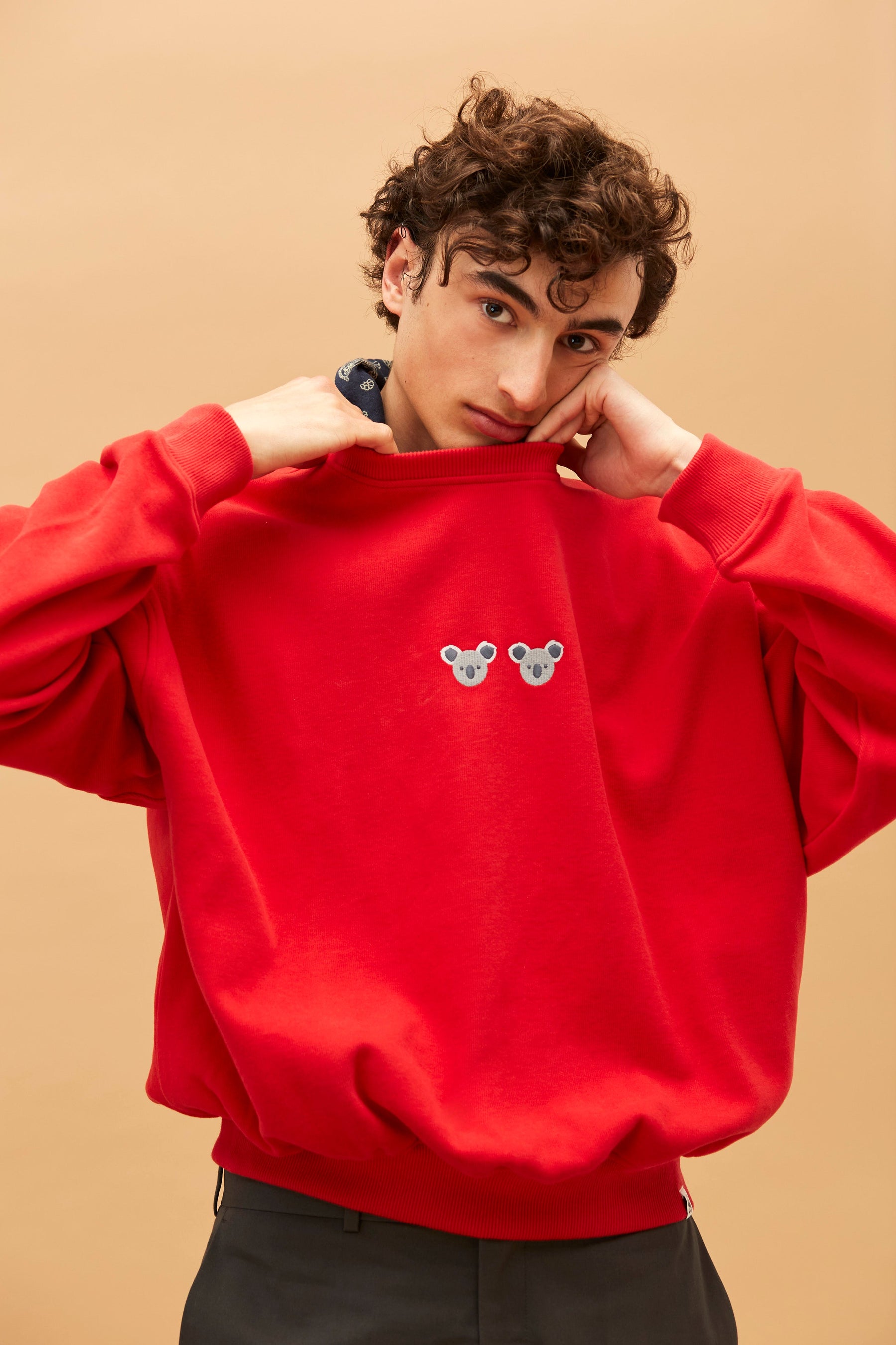 Unisex Sweatshirt // Koalas // Rot