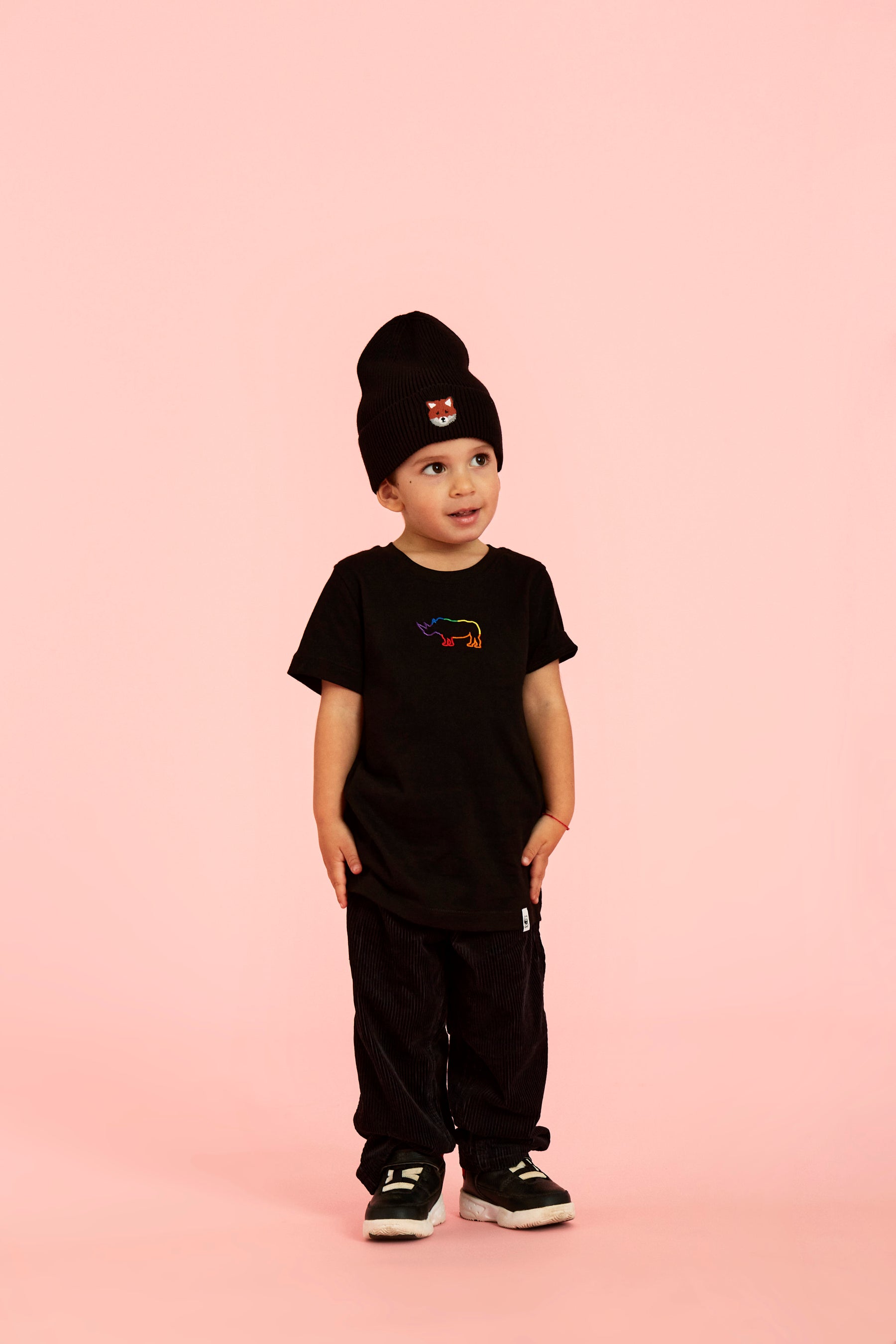 Kinder T-Shirt // Rhino // Schwarz