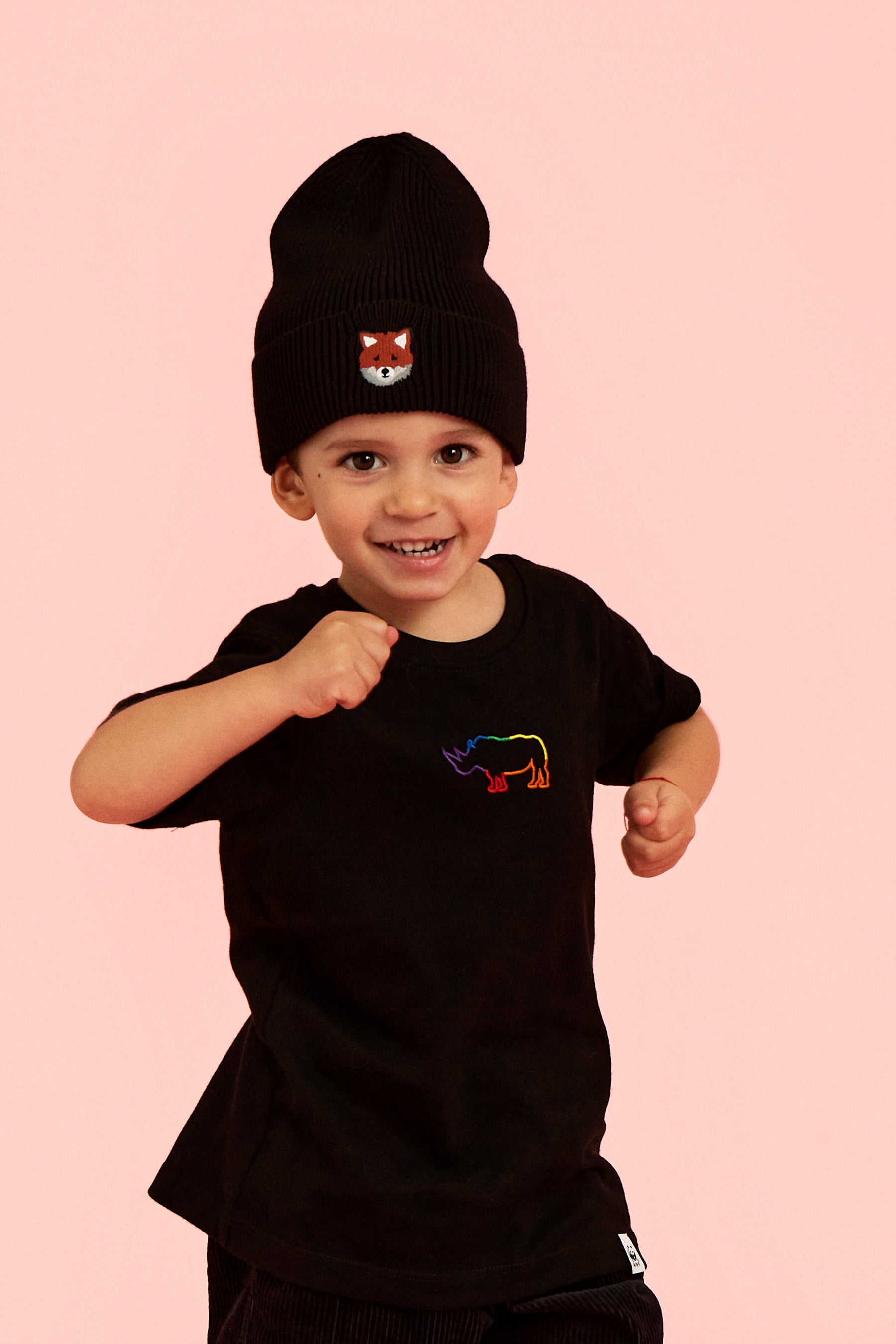 Kinder T-Shirt // Rhino // Schwarz