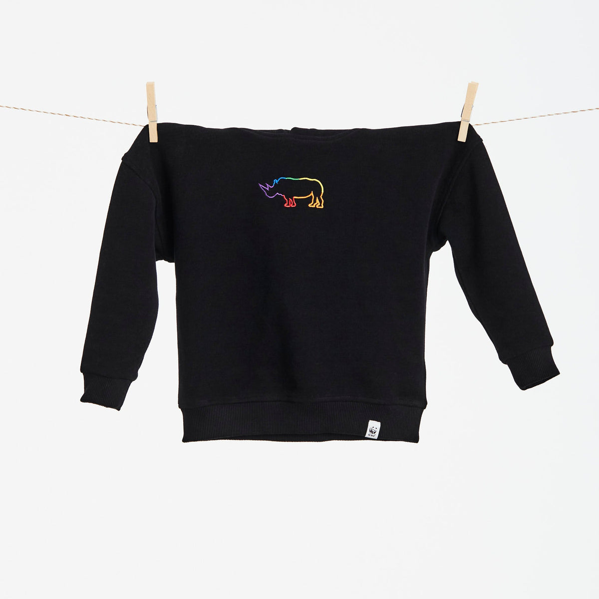 Kinder Hoodie // Rhino // Schwarz