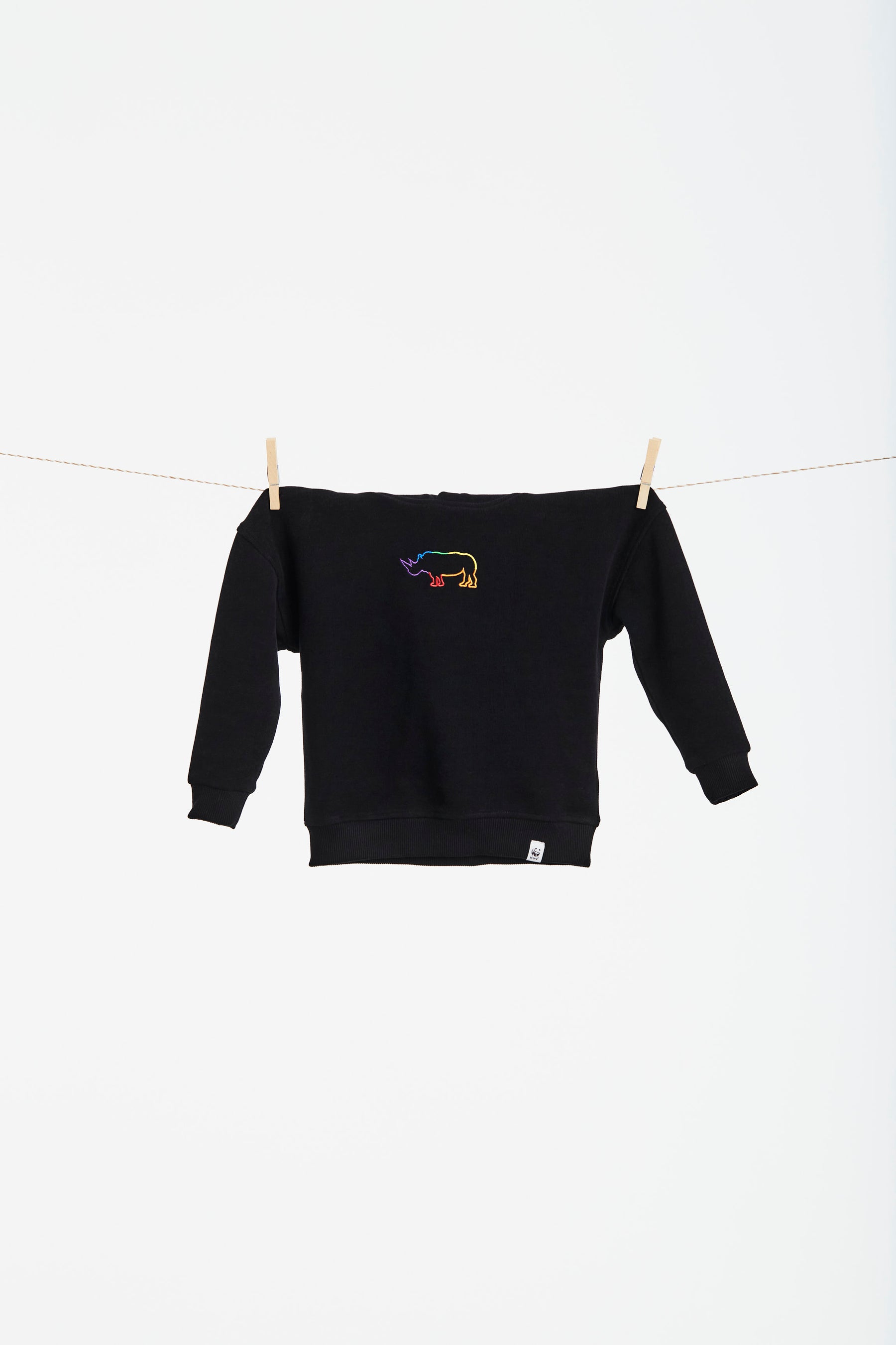 Kinder Hoodie // Rhino // Schwarz