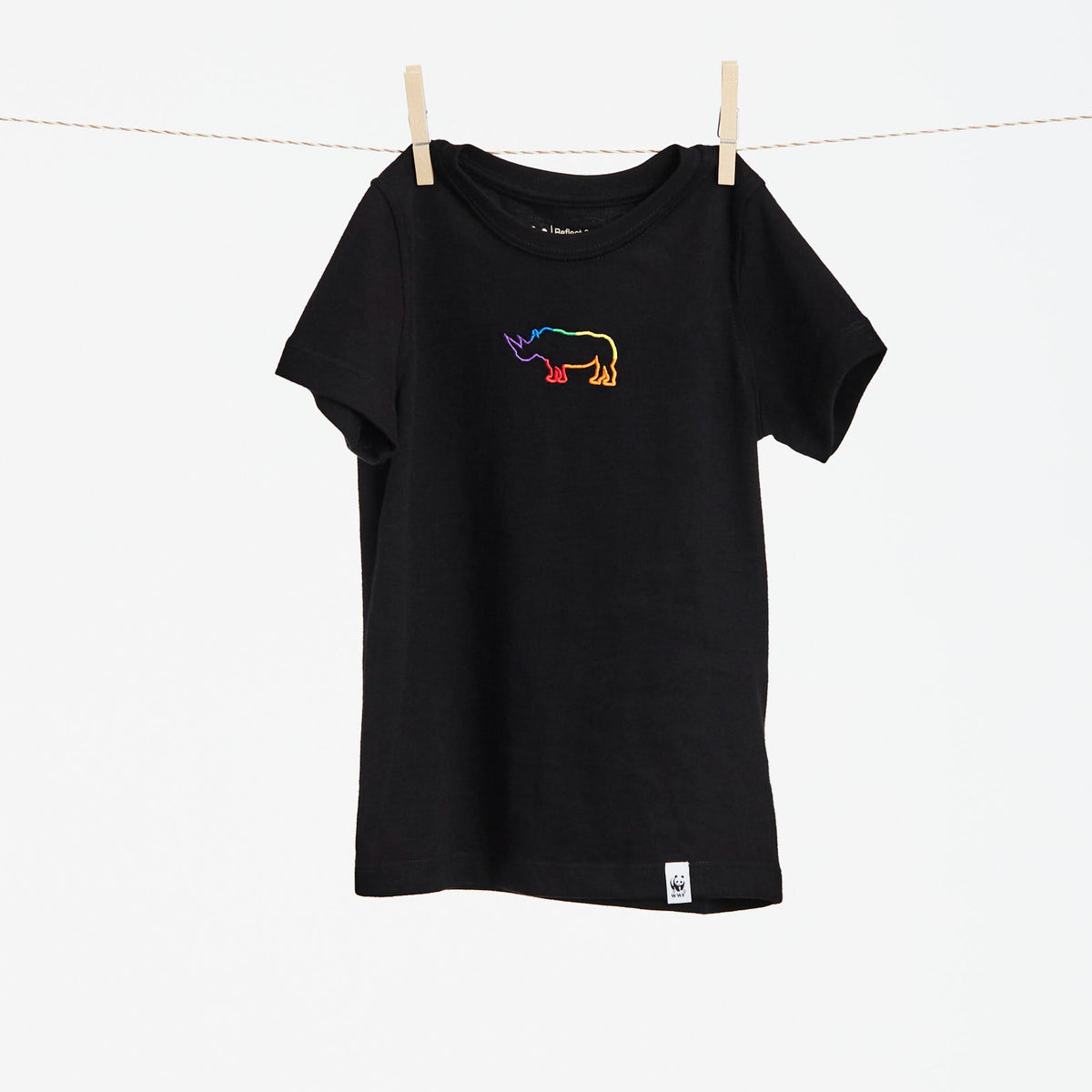 Kinder T-Shirt // Rhino // Schwarz