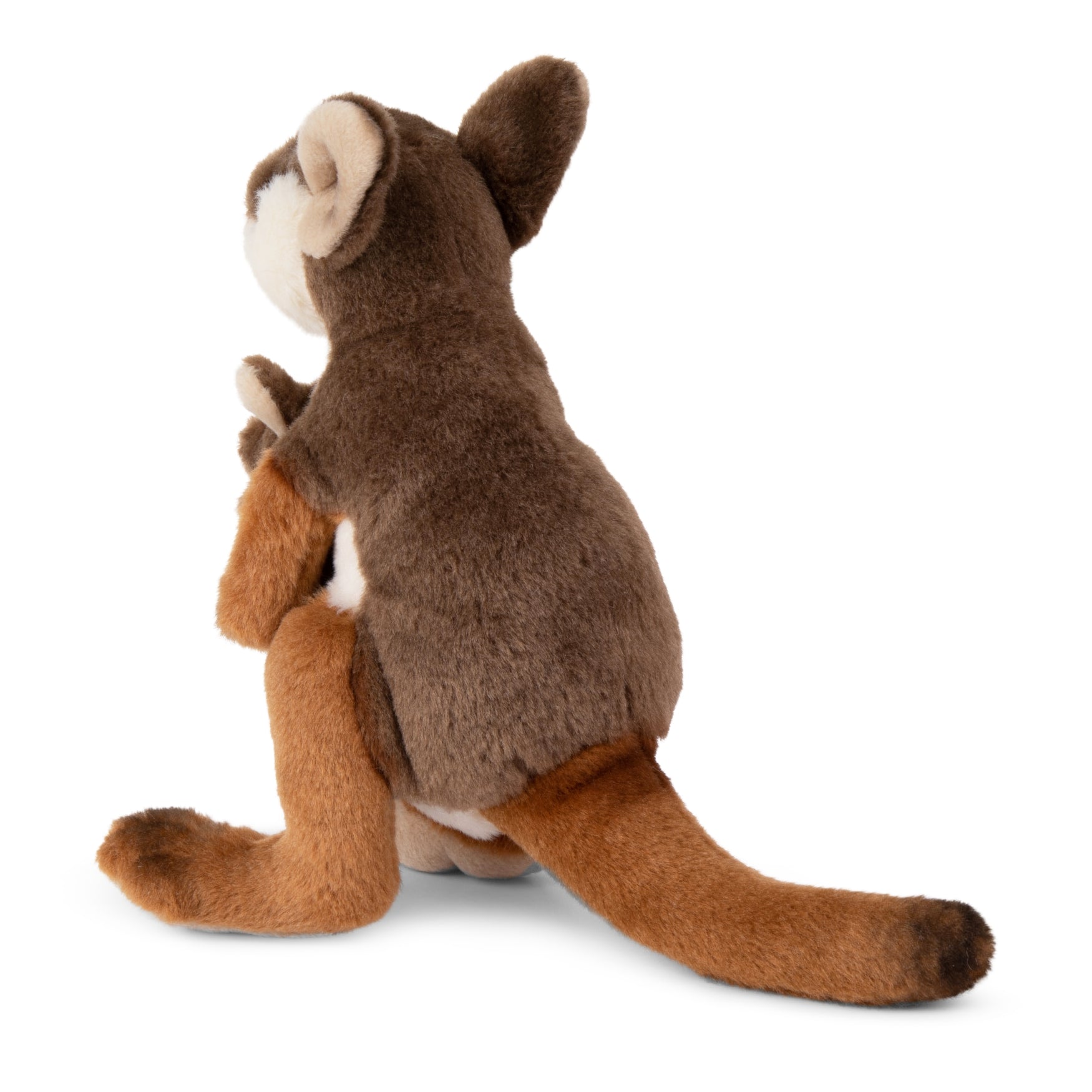 WWF Plüschtier // Wallaby Känguru mit Baby // Braun // 19 cm