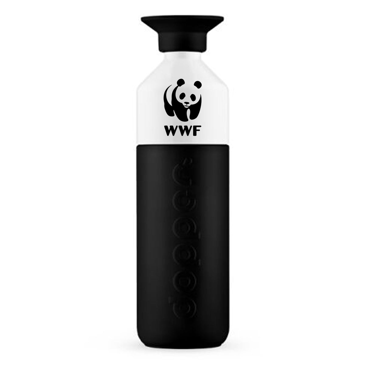 Dopper Steel Trinkflasche mit WWF Logo (800 ml) // Deep Black