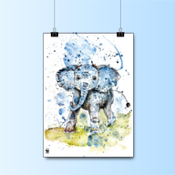 Geburtsposter // Elefant