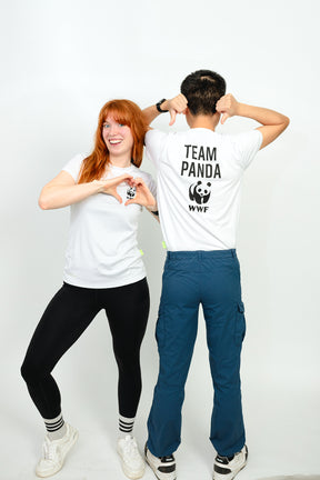 WWF Laufshirt // Team Panda // Weiß