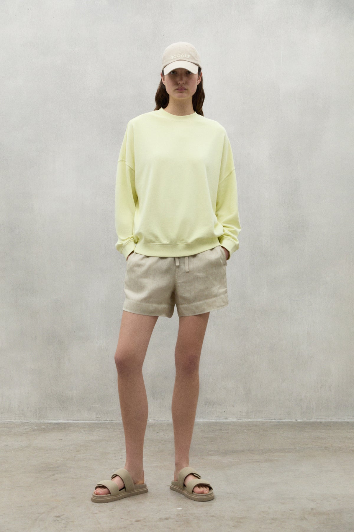 Ecoalf // Bogenalf Sweatshirt Woman // Soft Lime