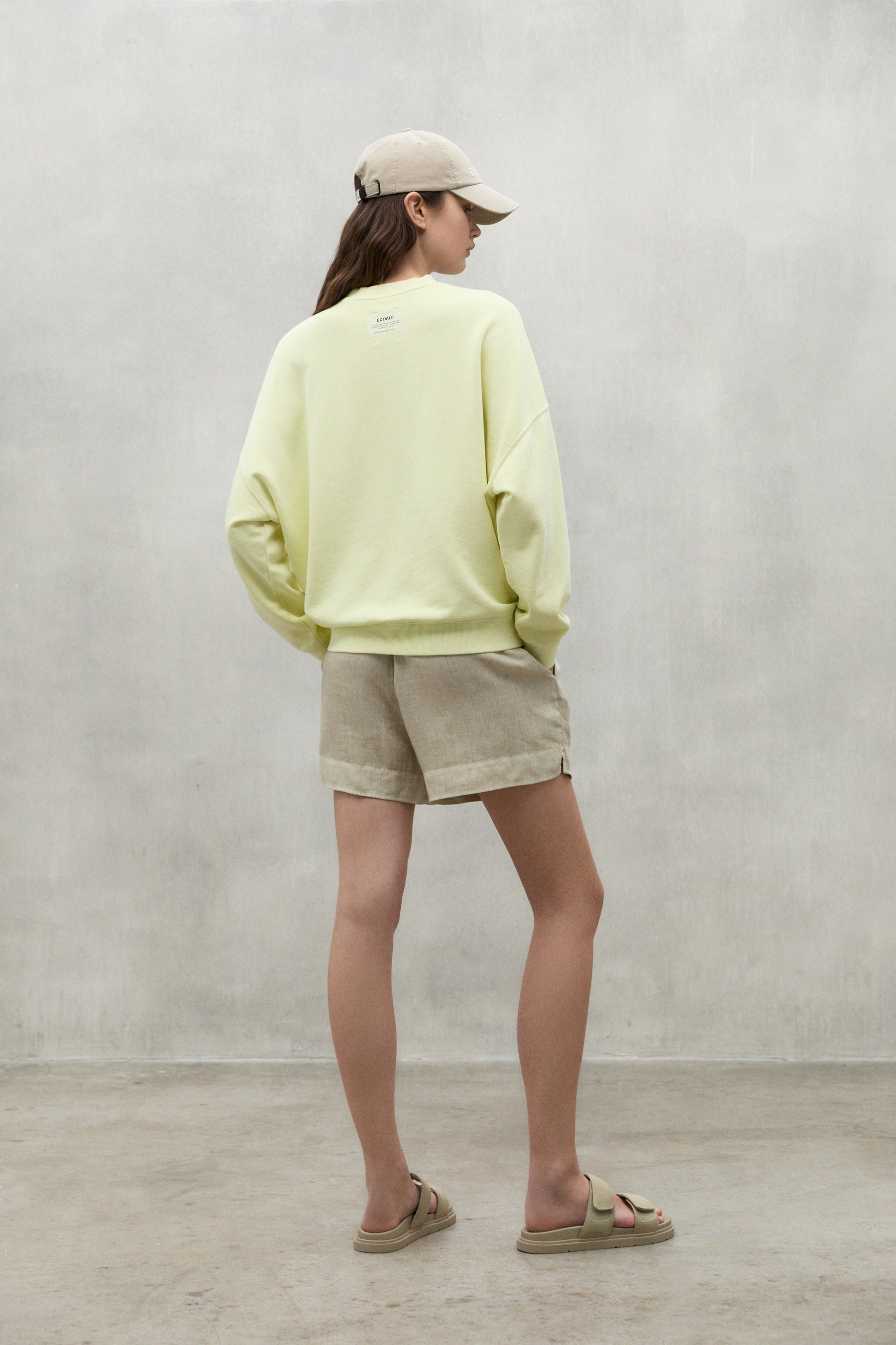 Ecoalf // Bogenalf Sweatshirt Woman // Soft Lime
