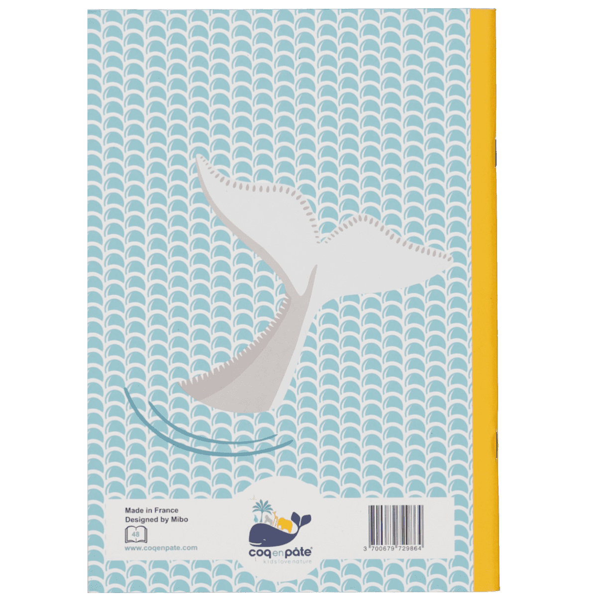Coq en Pate // A5 Notizbuch // Delfin // Türkis