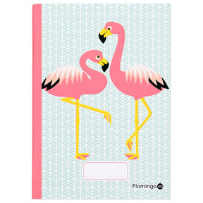 Coq en Pate // A5 Notizbuch // Flamingo // Blau
