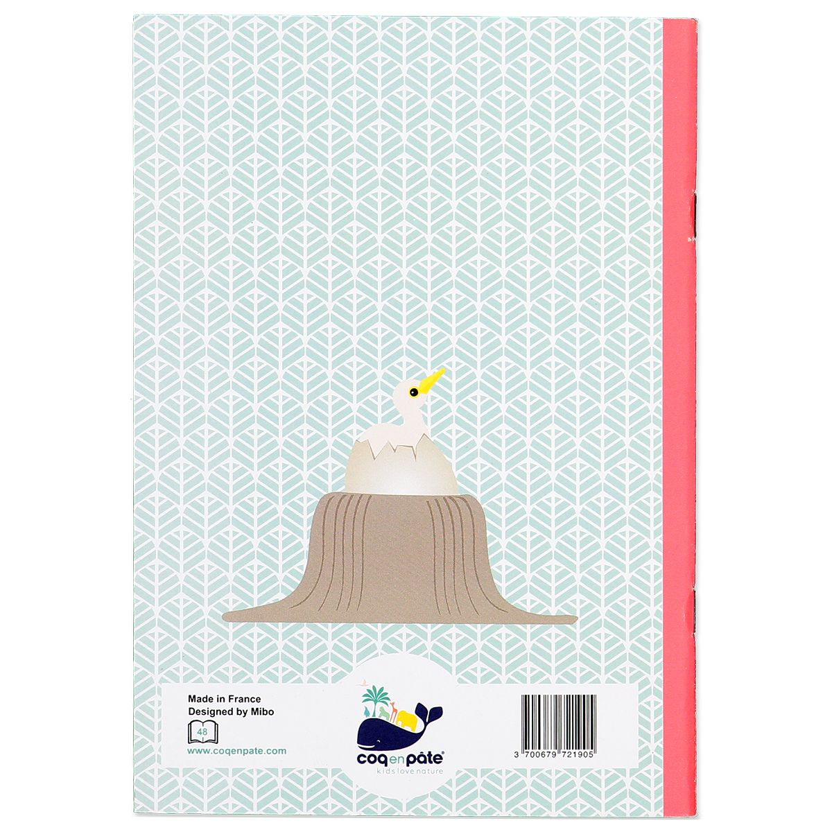 Coq en Pate // A5 Notizbuch // Flamingo // Blau