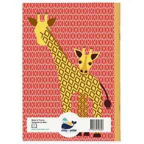 Coq en Pate // A5 Notizbuch // Giraffe // Rot