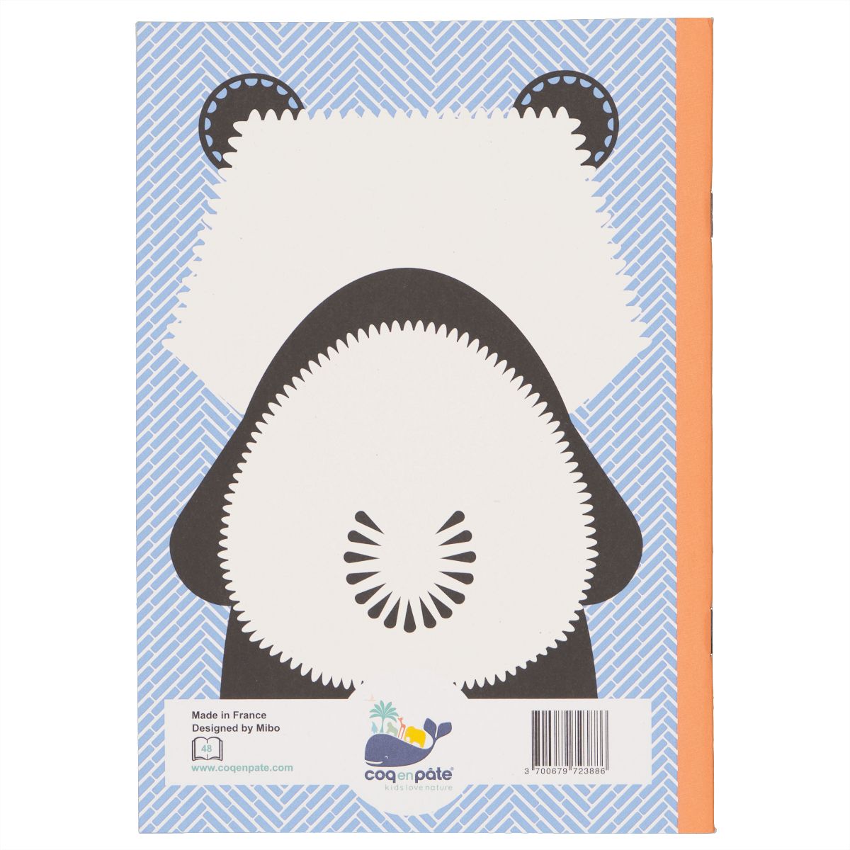 Coq en Pate // A5 Notizbuch // Großer Panda // Blau