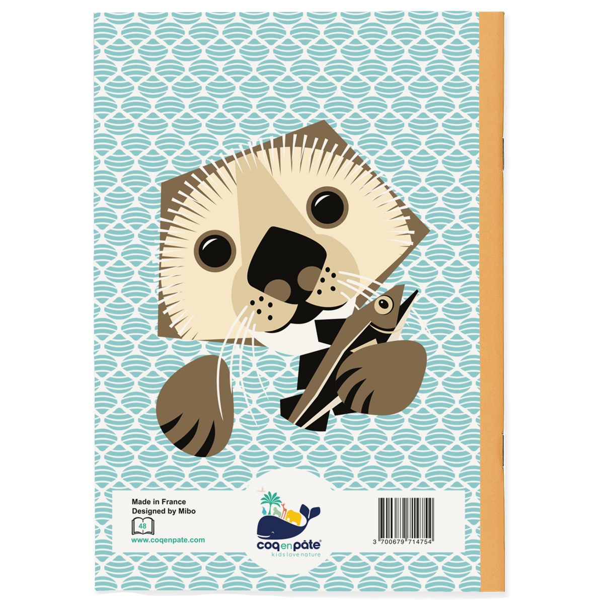 Coq en Pate // A5 Notizbuch // Otter // Türkis