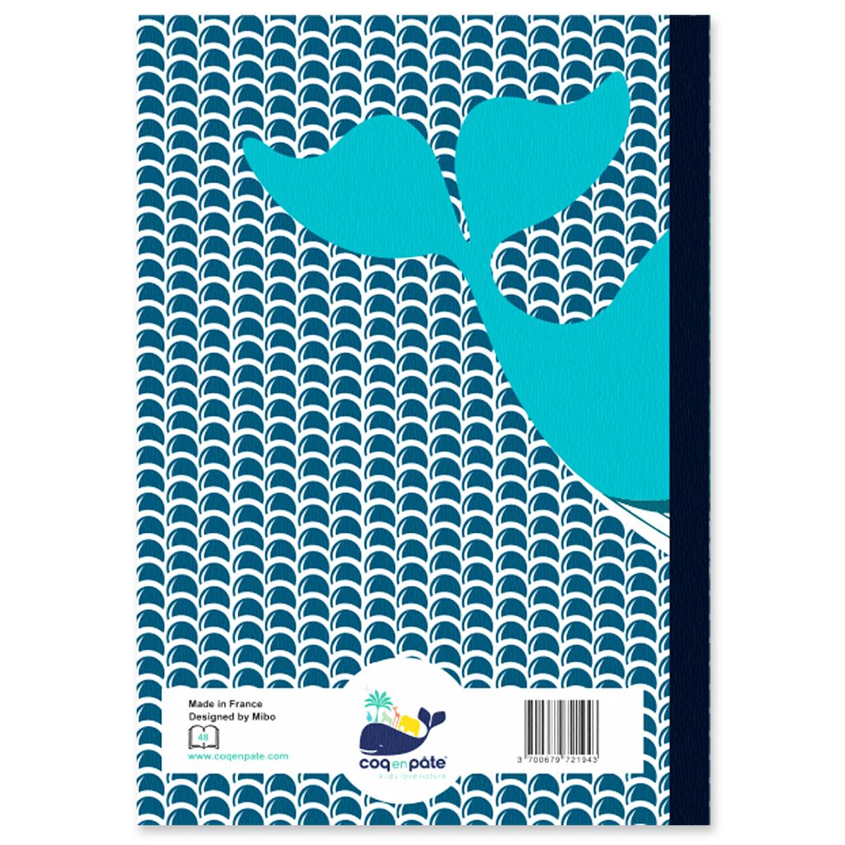 Coq en Pate // A5 Notizbuch // Wal // Blau