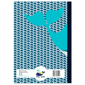 Coq en Pate // A5 Notizbuch // Wal // Blau