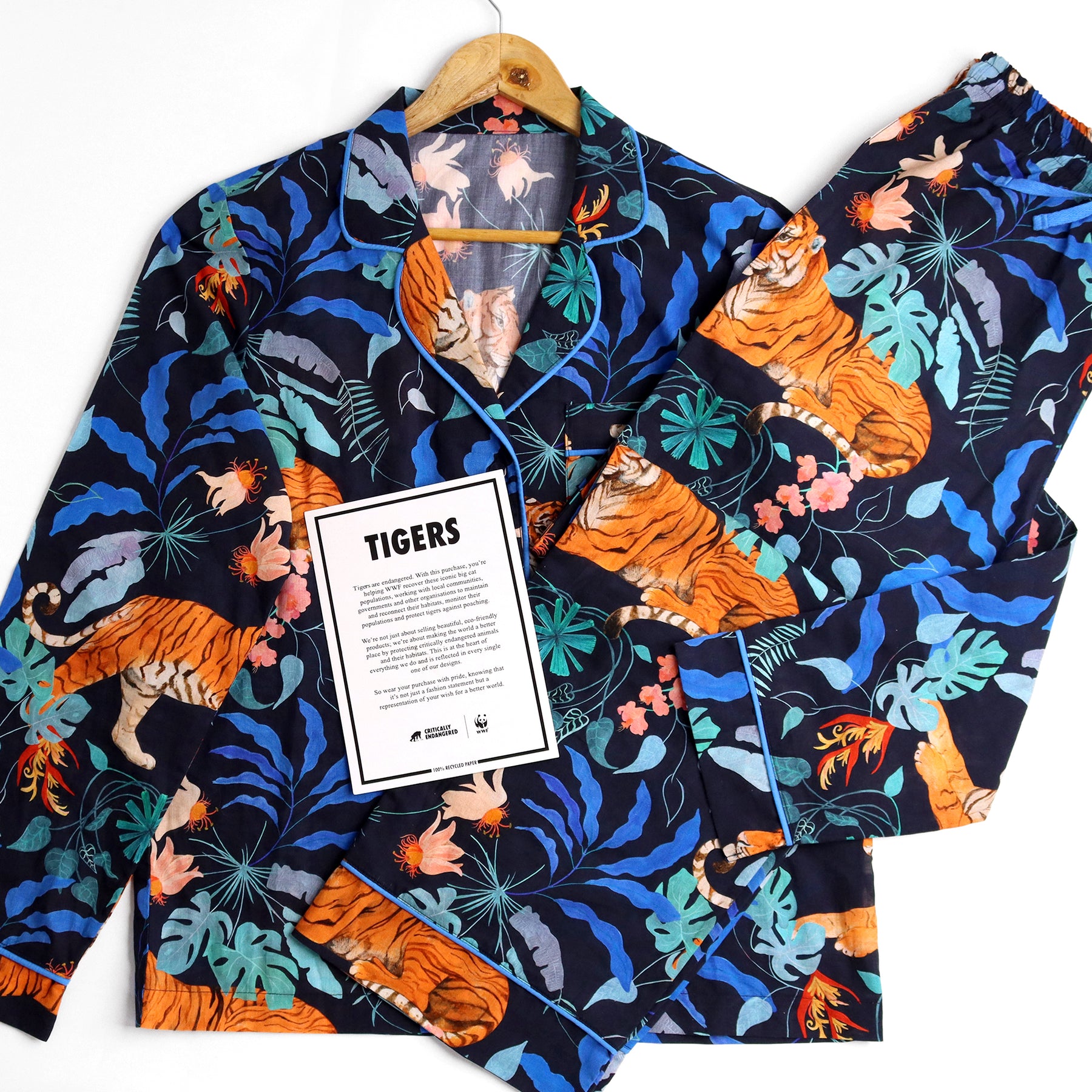 WWF x Critically Endangered Socks // Tiger Pyjama Set // Bunt