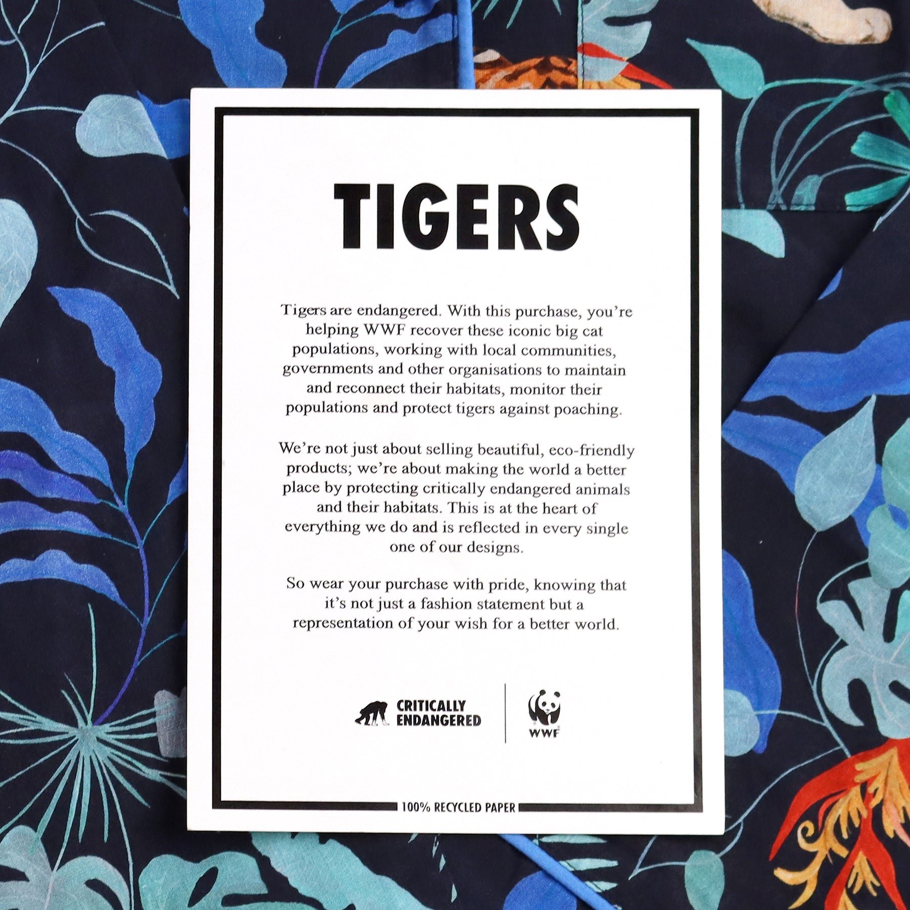 WWF x Critically Endangered Socks // Tiger Pyjama Set // Bunt