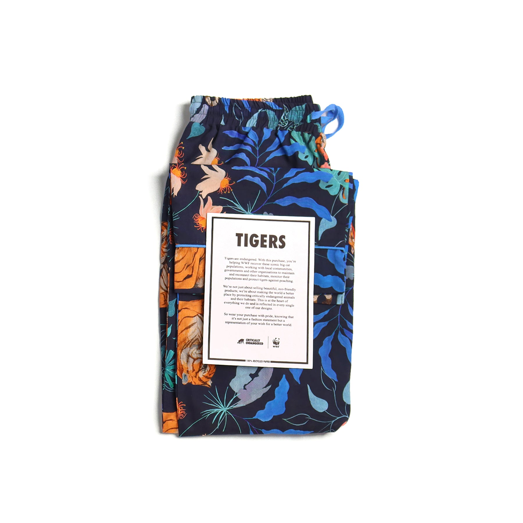 WWF x Critically Endangered Socks // Tiger Pyjama Set // Bunt