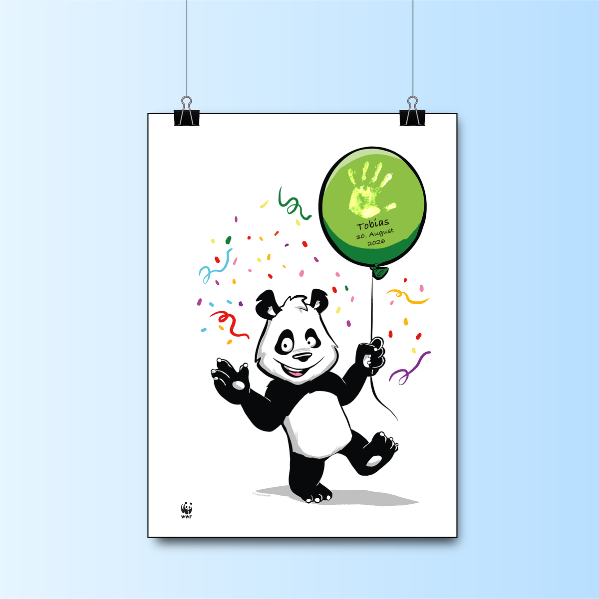 Geburtsposter // Panda