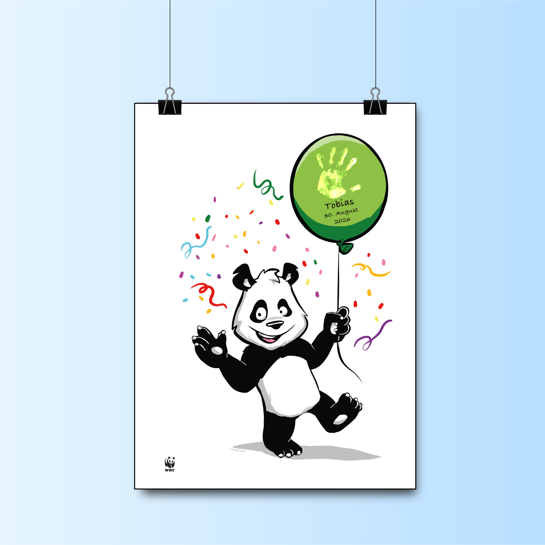 Geburtsposter // Panda