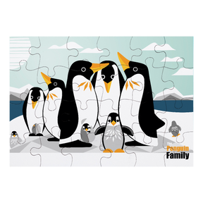 Coq en Pate // Puzzle // Pinguin Familie // 24 Teile