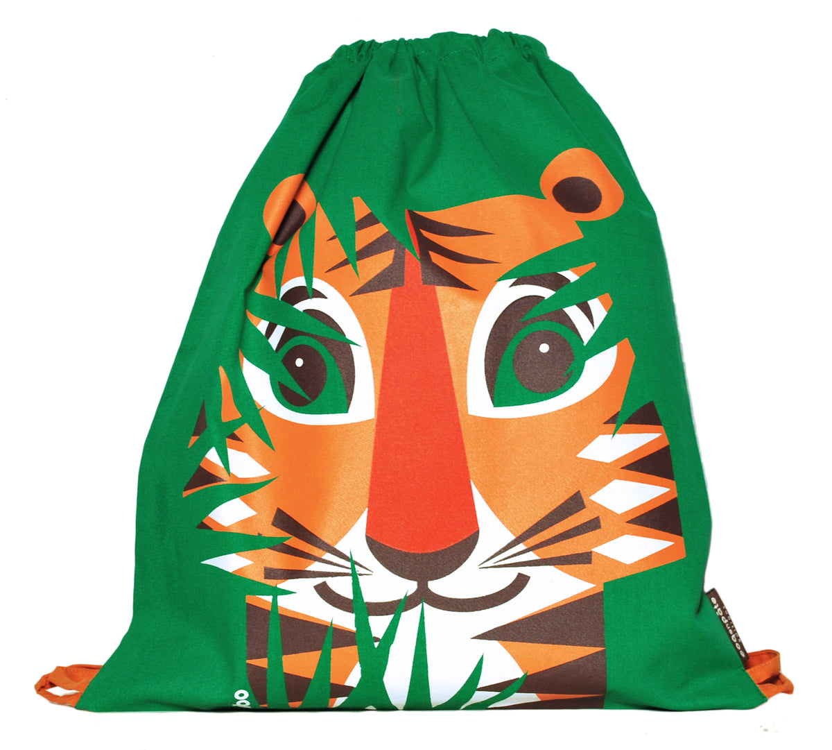 Kinder Turnbeutel // Tiger // Grün