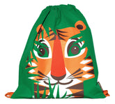 Kinder Turnbeutel // Tiger // Grün