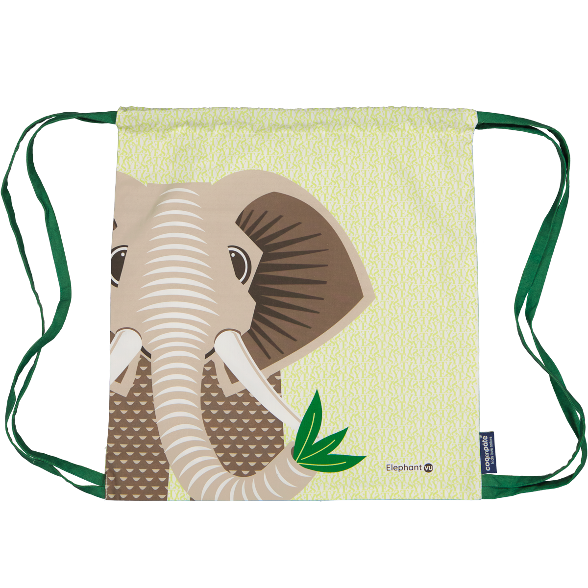 Kinder Turnbeutel // Elefant // Grün