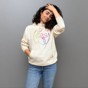 Unisex Hoodie // Rainbow Panda // Honey Paper
