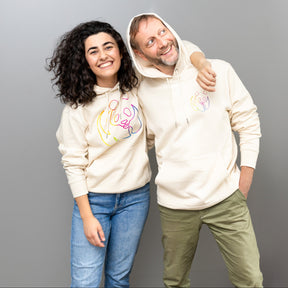 Unisex Hoodie // Rainbow Panda Mini // Honey Paper